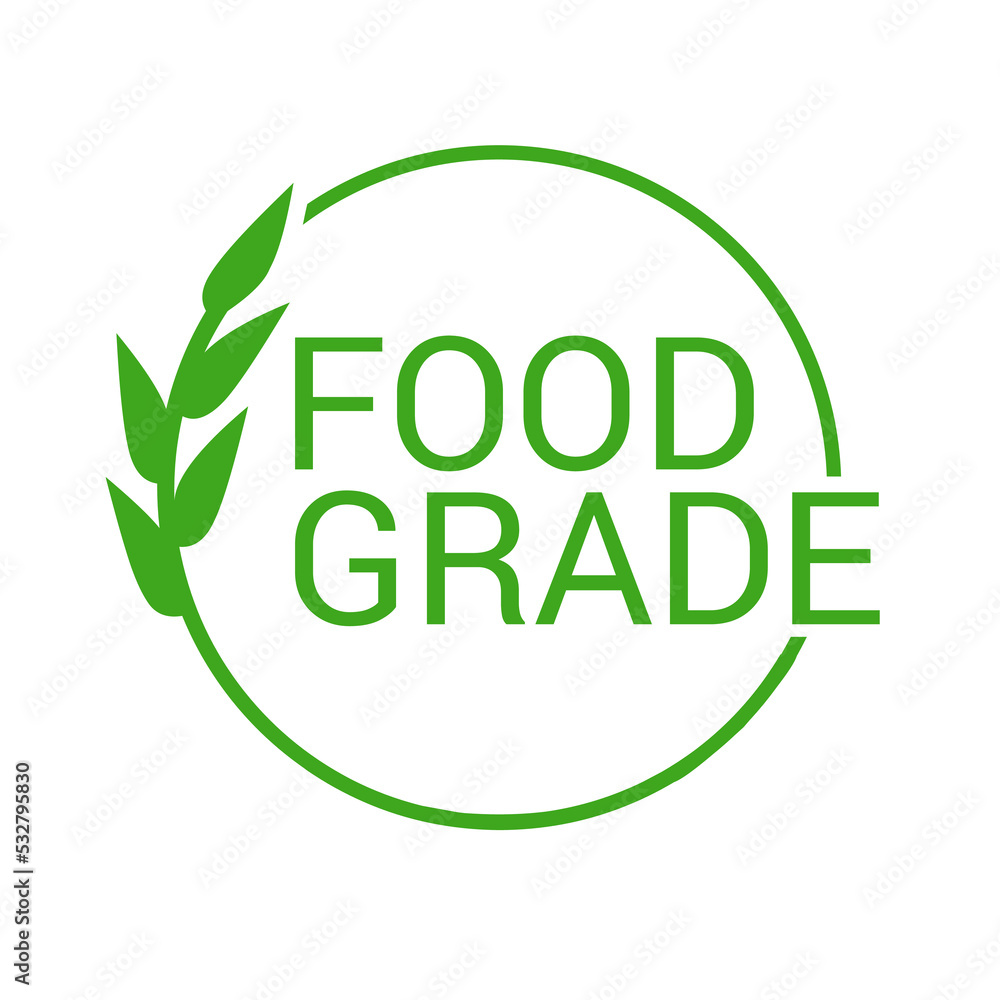 food grade label isolated on white background
food grade label isolated on white background