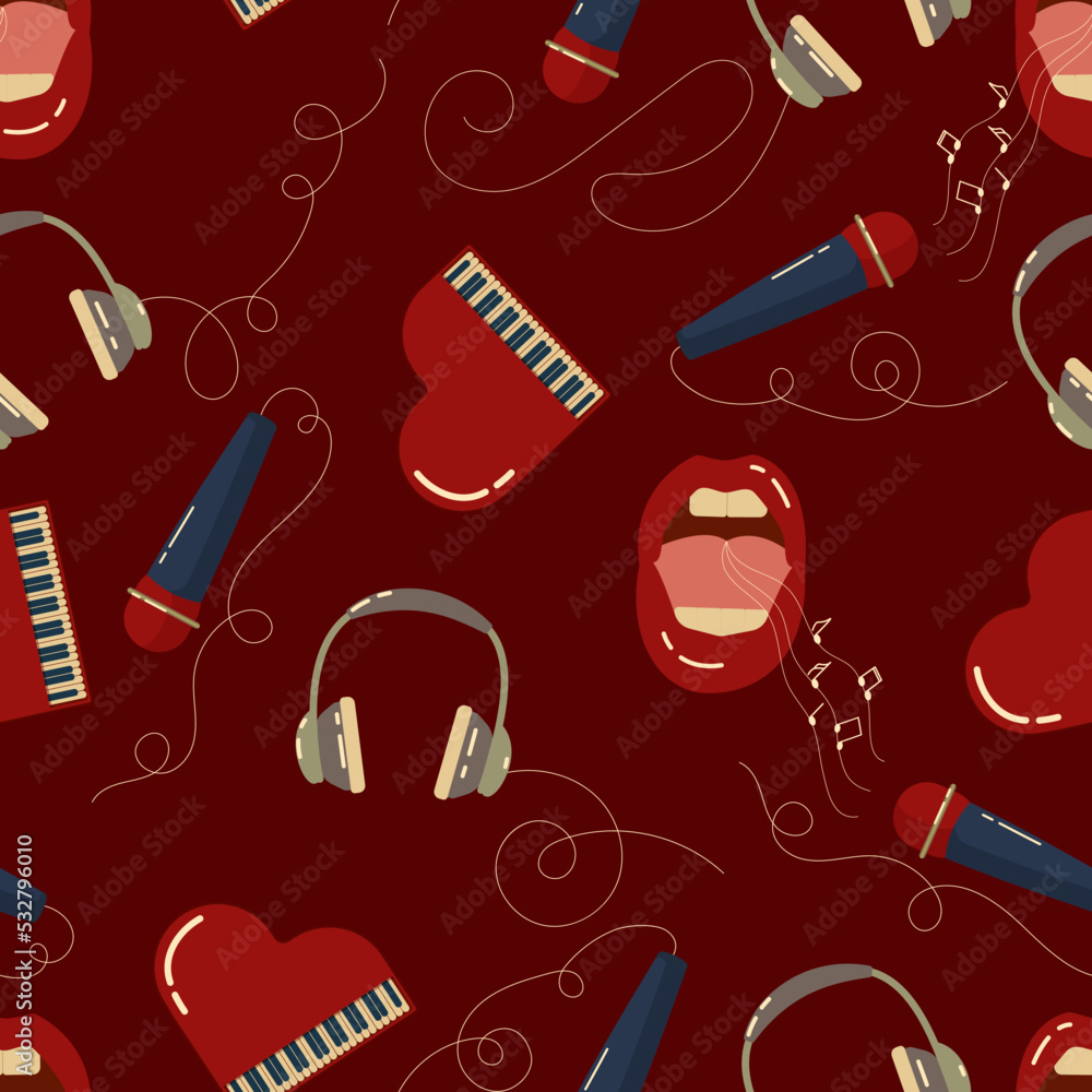 Vector music seamless pattern. Music concept. Vector music seamless pattern. Music concept.