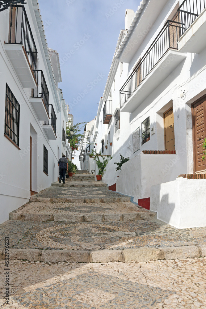 Frigiliana village in the Mountains of Andalucia in Spain	