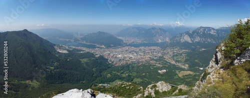 Italien - Lombardei - Pizzo d'Erna - Panoramablick auf Lecco