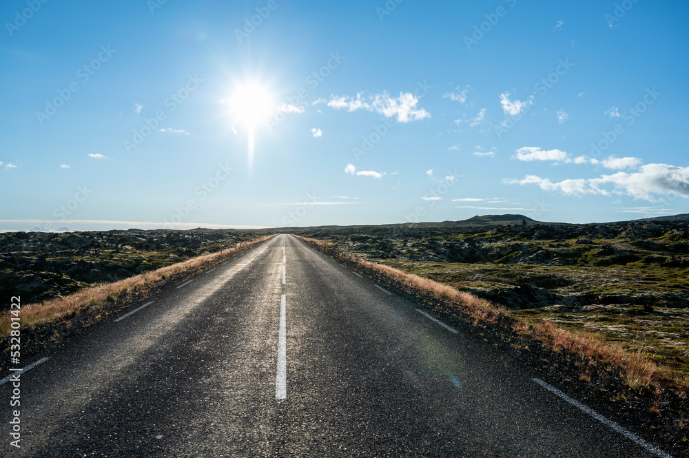 Fototapeta premium Icelandic road