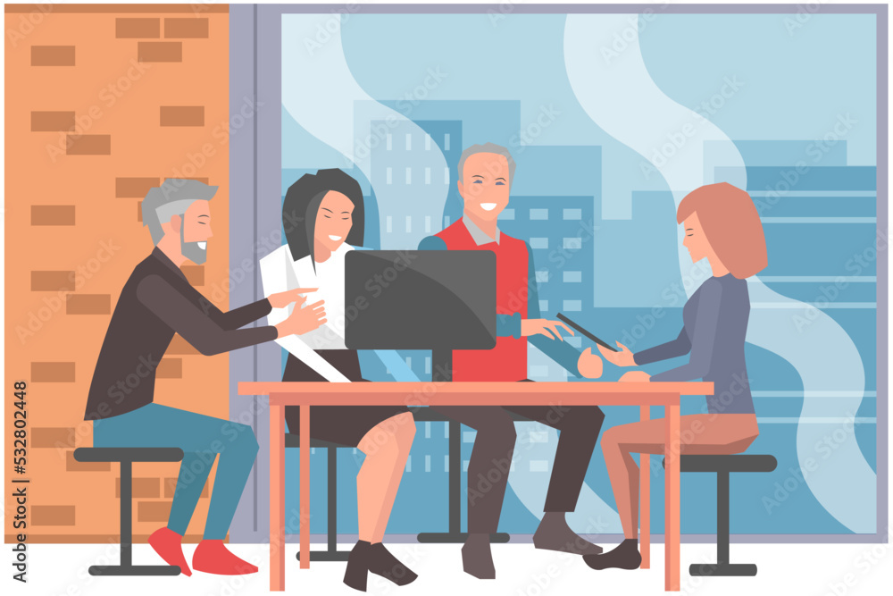 Office staff, work and communication. Head and subordinates. Various workers, managers team. Top managers employees of different levels. Office workers. Co-workers. Colleagues discuss project teamwork Office staff, work and communication. Head and subordinates. Various workers, managers team. Top managers employees of different levels. Office workers. Co-workers. Colleagues discuss project teamwork