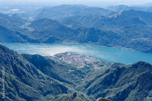 Mandello del Lario aerial  Italy