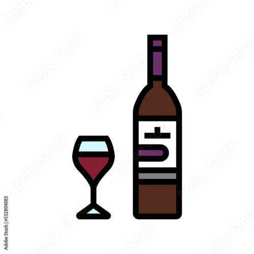 merlot red wine color icon vector. merlot red wine sign. isolated symbol illustration