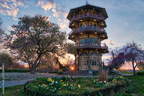 Pagoda at sunrise