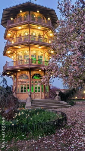 Pagoda at night