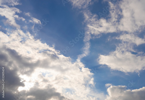 blue sky with clouds