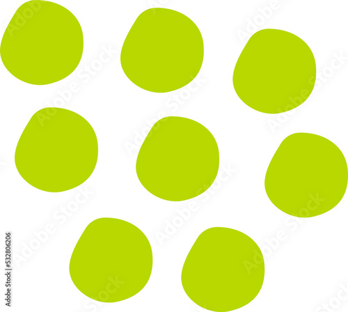 Green circles shapes png