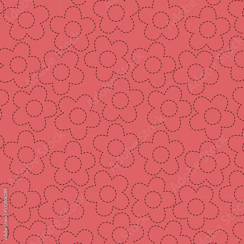 Daisy Stitch Quilt Trapunto Pattern