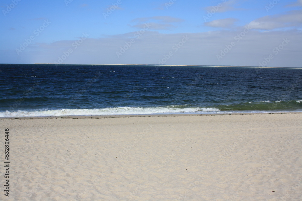 Seascape over the North Sea at Lister Elbow on the island of Sylt