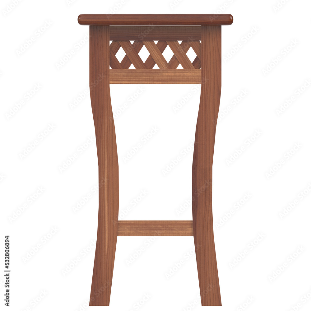 3D rendering illustration of a bedside table 3D rendering illustration of a bedside table