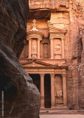 The splendor of the moment, from the city of mountains and desert, Petra