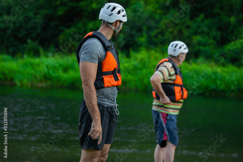 Portrait of handsome kayaker