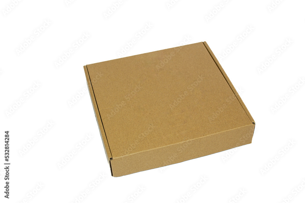 Cardboard box isolated on white background Cardboard box isolated on white background