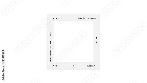 film strip icon isolated on transparent background. tape photo film strip frame, Video Film strip roll,
