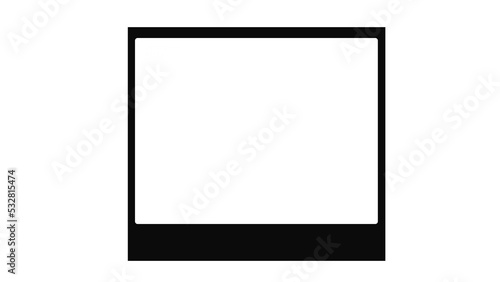 film strip icon isolated on transparent background. tape photo film strip frame, Video Film strip roll,