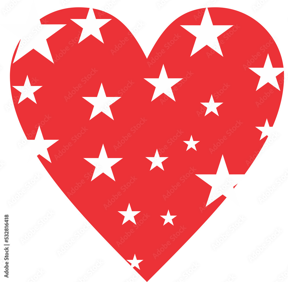 stars in the shape of heart stars in the shape of heart