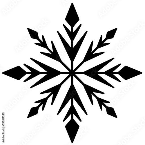 Snowflake vector design, snowflake svg