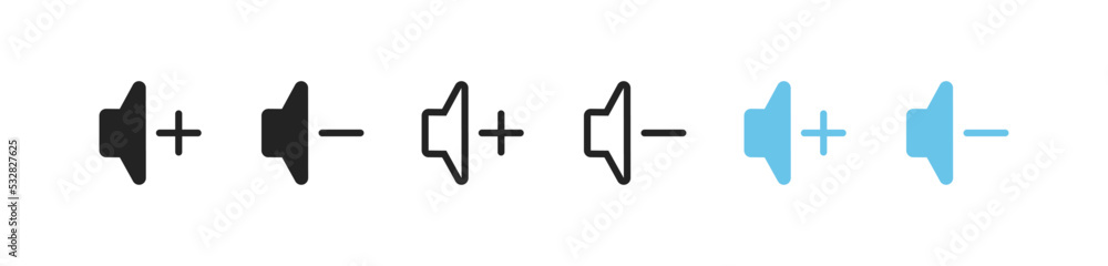 sound button icon set, music symbol, speaker sign, sound symbol sound button icon set, music symbol, speaker sign, sound symbol