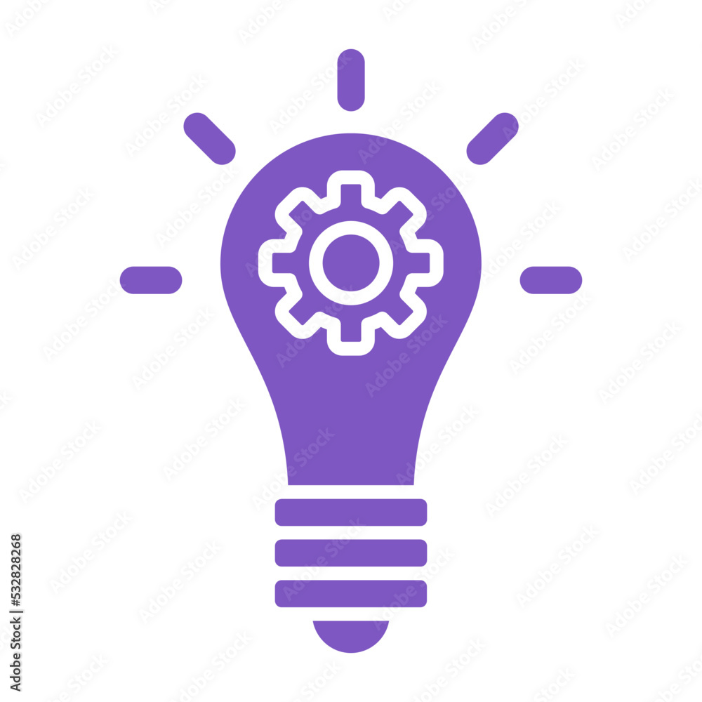 Fototapeta premium Idea Multicolor Glyph Icon
