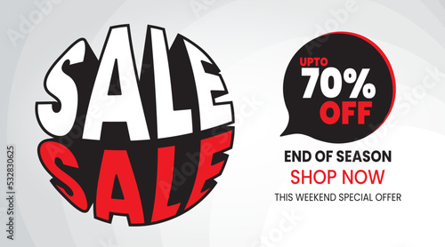 sale banner template design.vector illustration