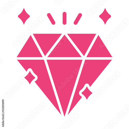 Diamond Multicolor Glyph Icon