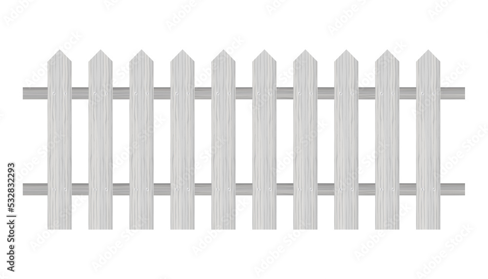Picket fence, wooden textured, rounded edges. stock illustration. Picket fence, wooden textured, rounded edges. stock illustration.