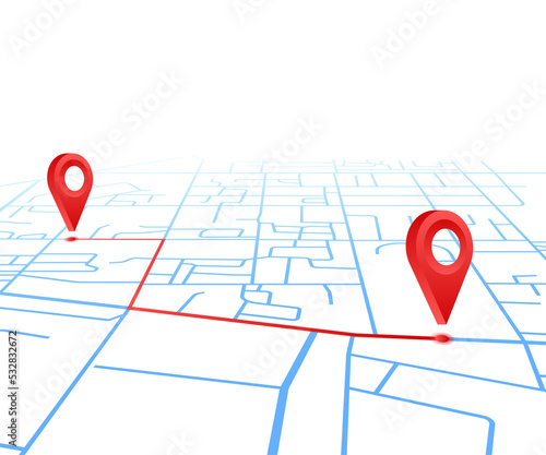 We have moved. Moving office sign. Clipart image isolated on blue background.  illustration.