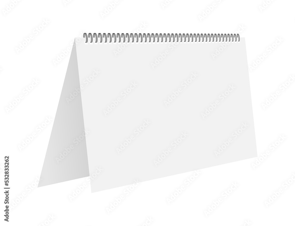 Blank wall calendar with spring. illustration. Blank wall calendar with spring. illustration.