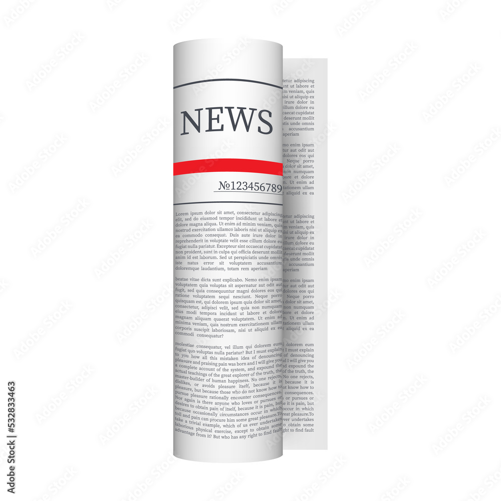 mock up of a blank daily newspaper. Fully editable whole newspaper in clipping mask. stock illustration, mock up of a blank daily newspaper. Fully editable whole newspaper in clipping mask. stock illustration,