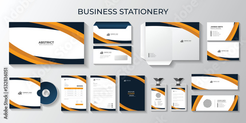 branding stationery professional business full stationery and letterhead, identity, branding, id card, envelopes