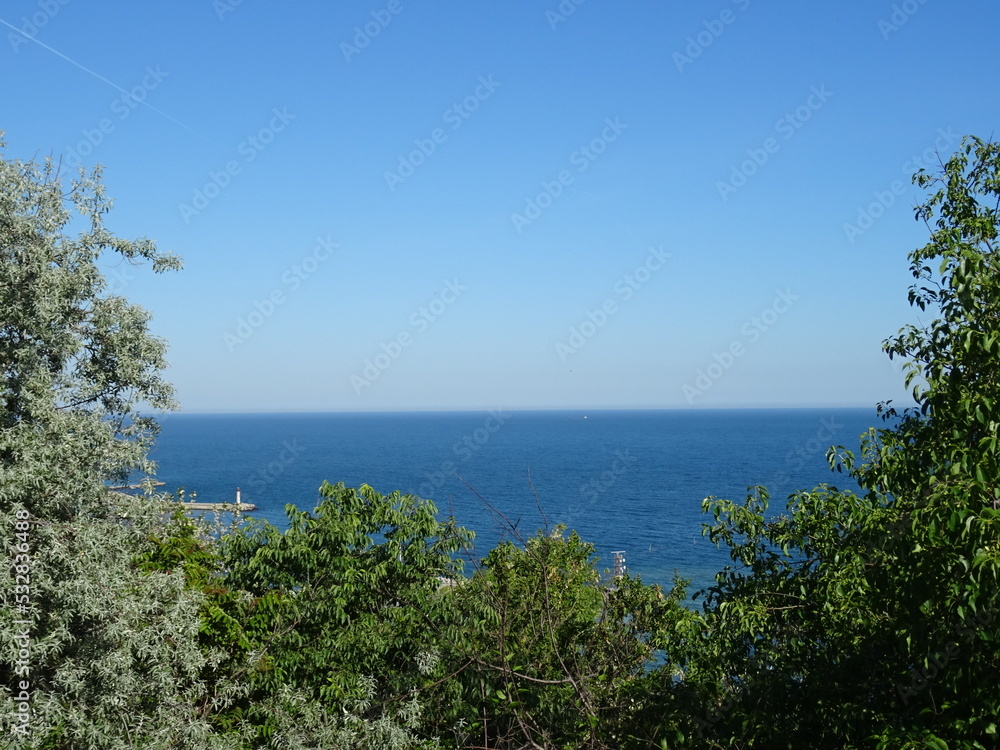 Nice summer view from Varna in Bulgaria 