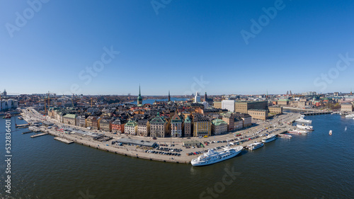 Stockholm Cityscape with Beautiful Old Town Architecture. Sweden