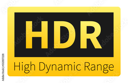 High Dynamic Range Imaging, High definition. HDR.  stock illustration. photo