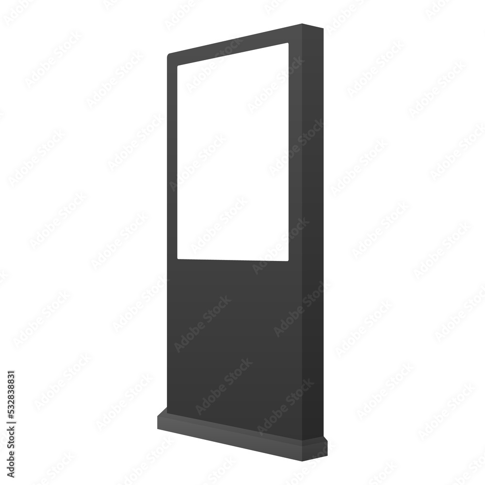 Realistic light box template on white background. Outdoor advertising banner. stock illustration. Realistic light box template on white background. Outdoor advertising banner. stock illustration.