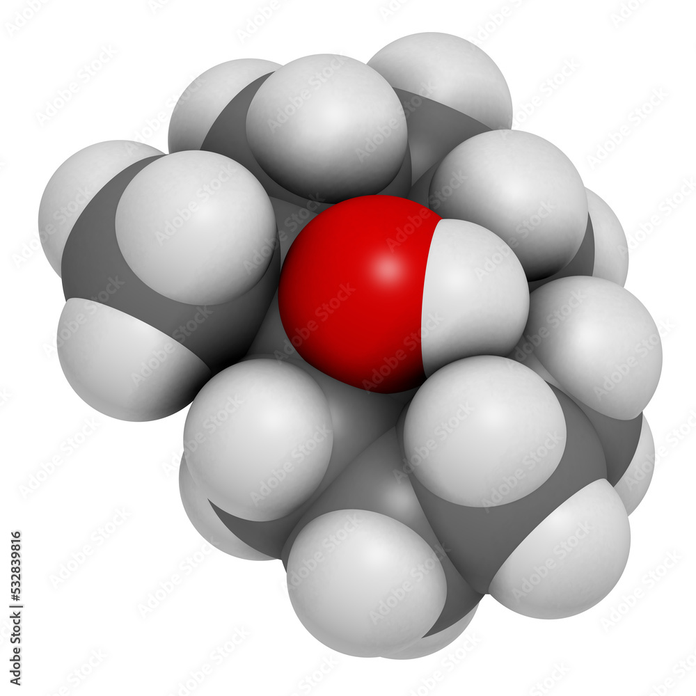 Geosmin earthy flavor molecule. Responsible for the typical taste of beetroot Geosmin earthy flavor molecule. Responsible for the typical taste of beetroot