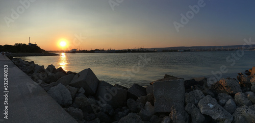 Nice summer view from Varna in Bulgaria 