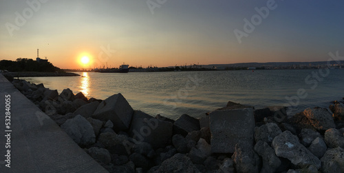 Nice summer view from Varna in Bulgaria 