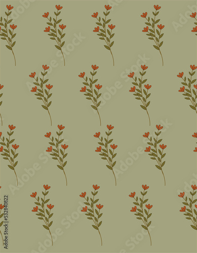 delicate pattern with floral elements