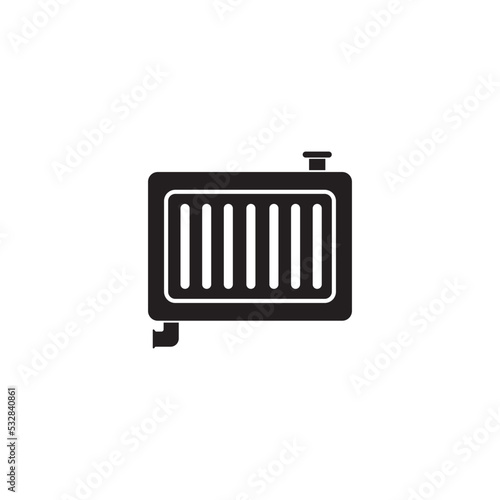 radiator icon logo vector design template