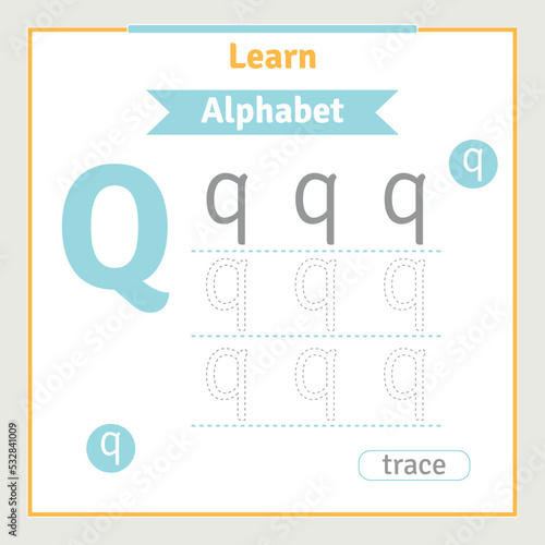 Alphabet letter tracing worksheet for kids preschool illustration learning activity for kids back to school alphabet coloring book