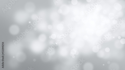 Soft and blurred bright sky with bokeh lights in black and white. Abstract background with copy space in 4k resolution.