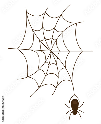 Print op canvas halloween spider animal