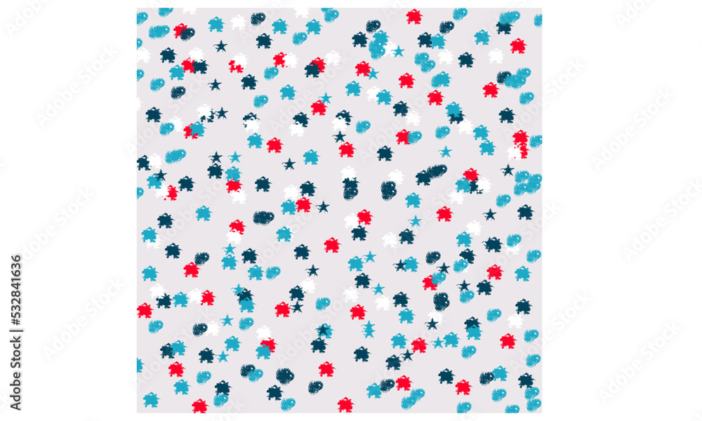 Obraz premium Seamless pattern of ink brush textured background