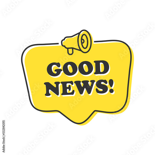 Good news on speech bubble