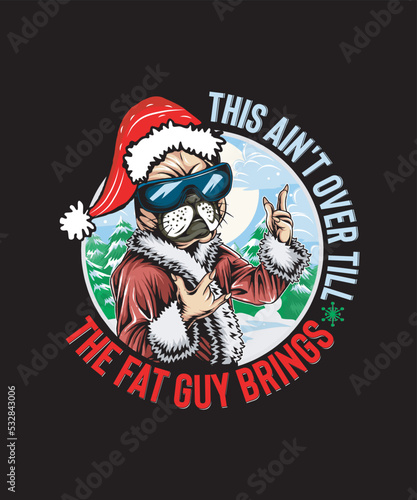 Christmas funny vector Design