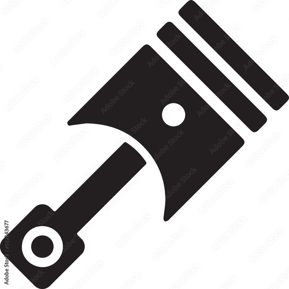 Car motor piston icon. creative engine piston motor. realistic piston icon. Engine piston design illustration Car motor piston icon. creative engine piston motor. realistic piston icon. Engine piston design illustration