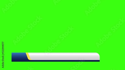 Lower third for news in blue and white gray. Long text area space