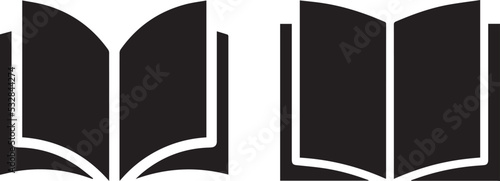 Vector book icons set. book silhouette icon set. Black and white book icons set. book sign collection. Simple book symbol