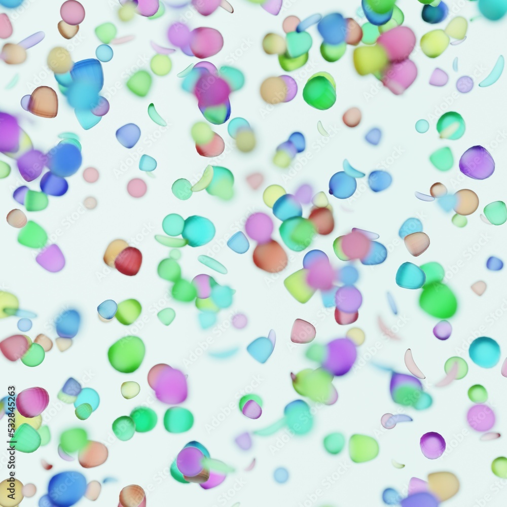 Colorful gummy candy falling (3D rendering) Colorful gummy candy falling (3D rendering)
